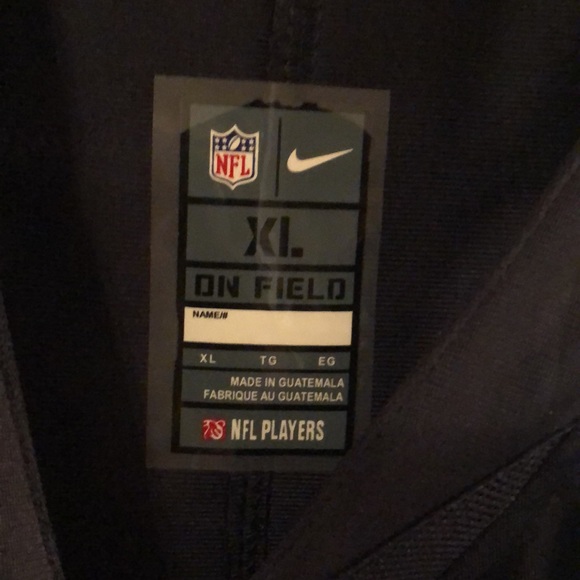 Nike Men's Chicago Bears Nick Foles #9 Navy Game Jersey Size XL - Picture 4 of 10